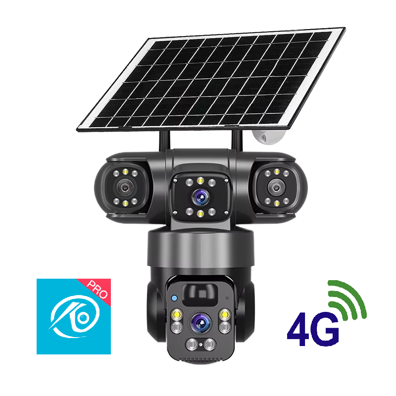 دوربین مداربسته Okam Pro سیمکارتی 3 لنز با پنل خورشیدی - ایمن فروش ( آرشانوین )