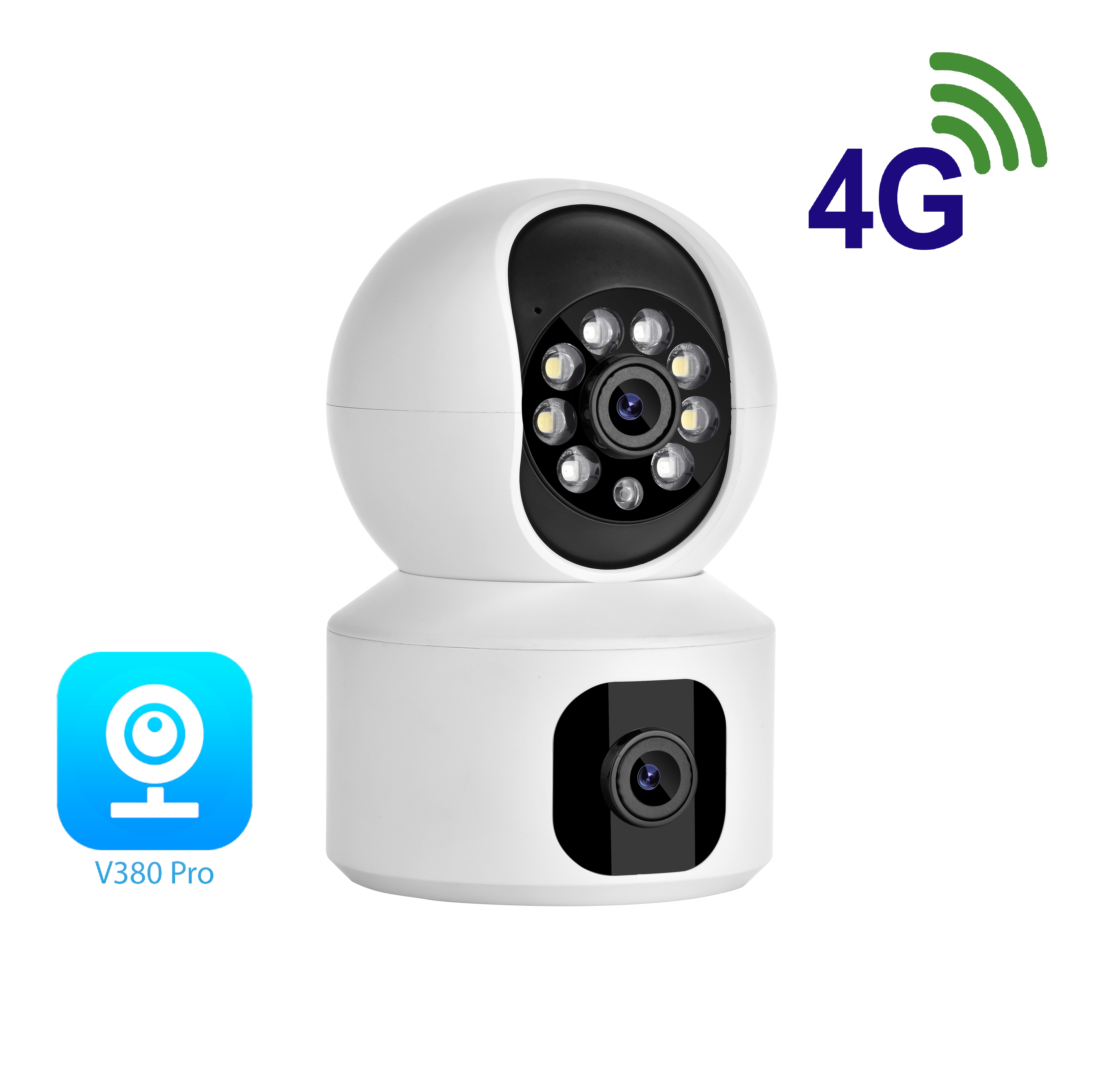 دوربین چرخشی V380 سیمکارتی با لنز چرخشی و ثابت - ایمن فروش ( آرشانوین )
